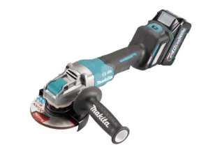 MAKITA GA044G 5" 40Vmax Cordless Angle Grinder With Fast Charger (DC40RA)   2.5Ah Battery (BL4025) | Model: GA044GD201