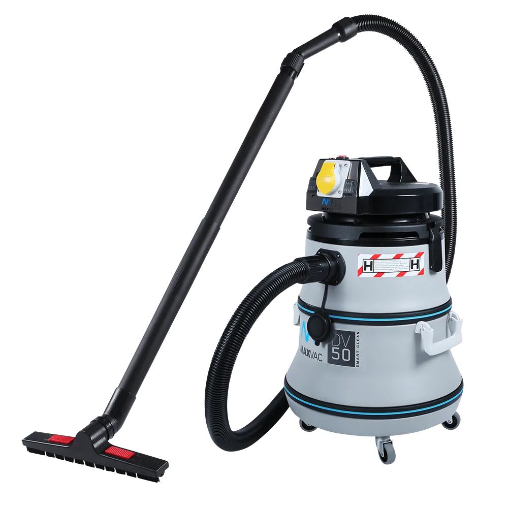 MAXVAC 50L H-Class Vacuum with SMARTclean Filters, Complete Accessories Set