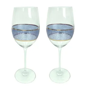 Michael Wainwright Panthera Indigo Wine Glasses, Set of 2