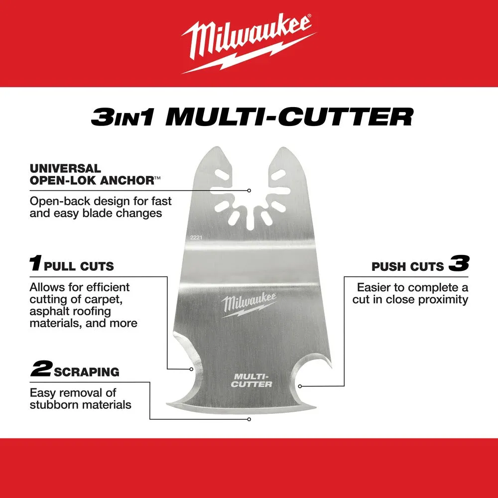 Milwaukee  49-25-2221 Milwaukee® OPEN-LOK™ 3-IN-1 MULTI-CUTTER SCRAPER BLADE 1PK