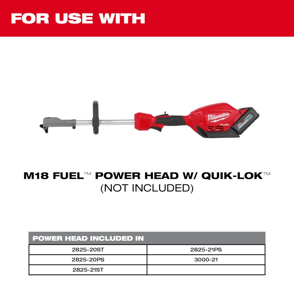 Milwaukee M18 Fuel Quik-Lok Articulating Hedge Trimmer Attachment