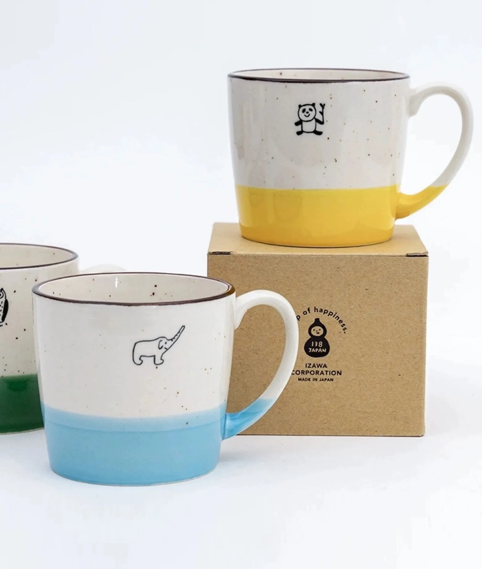 Mino-Yaki animal ceramic mug 320ml/10.8oz