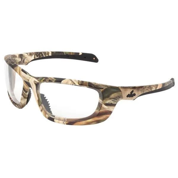 MOUD110PF MCR Safety Mossy Oak Series Safety Glasses, Clear Lens, Mossy Oak Frame