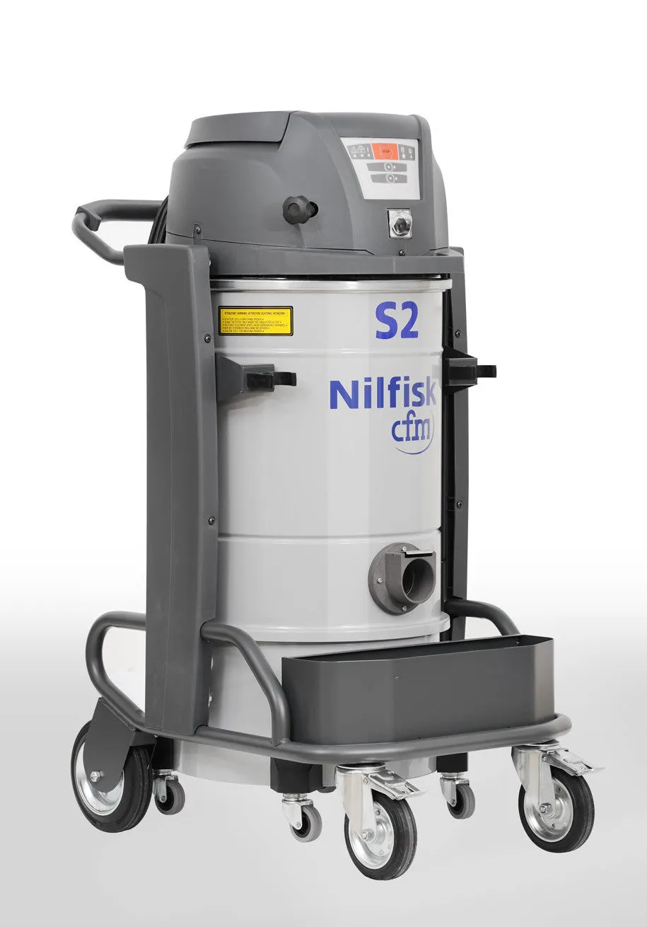 NilfiskCFM S2 Twin Motor Industrial Vacuum Cleaner Complete With Hose Kit NLA