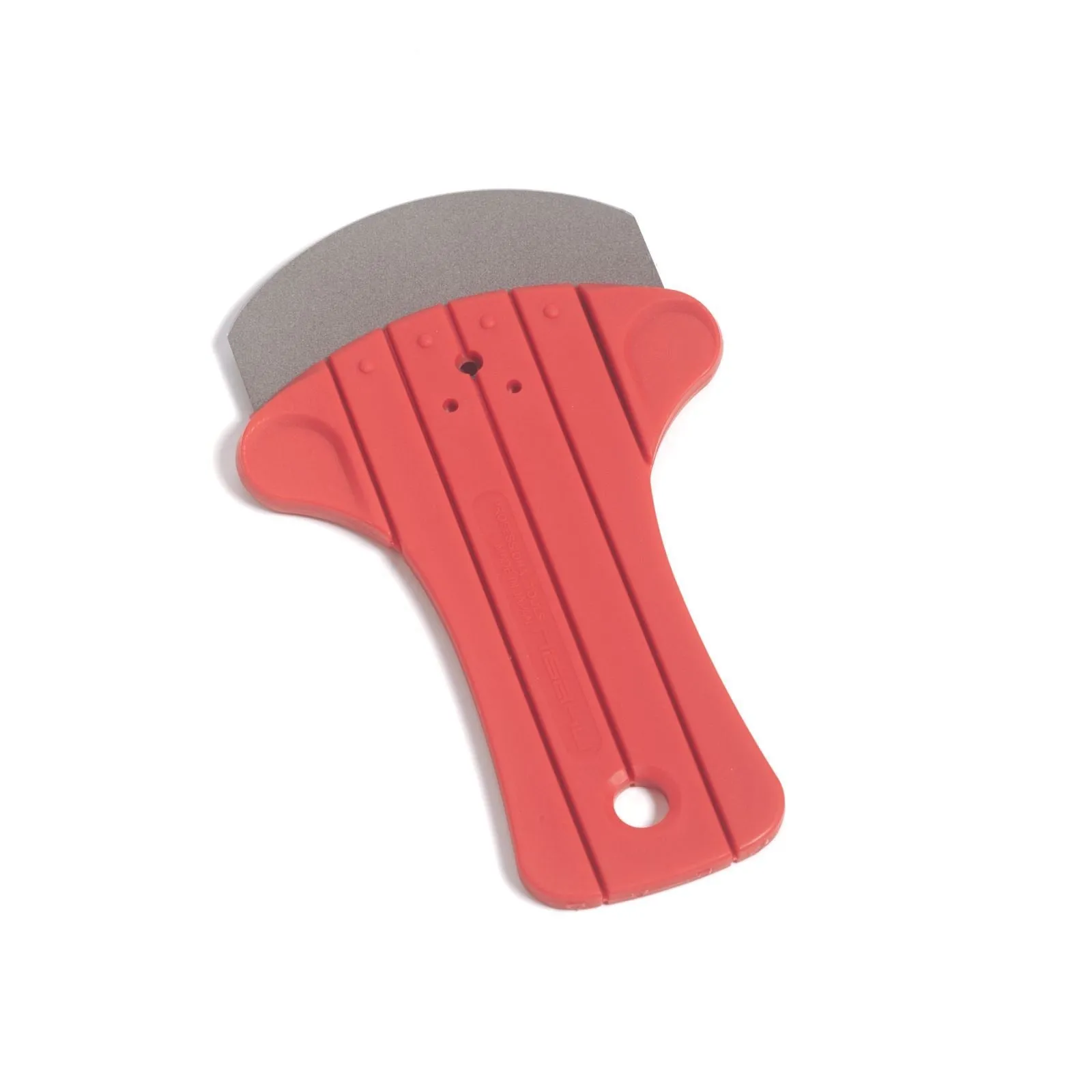 Nisaku Stainless Steel Fluorine Coated Flexible Scraper Pro, 3.25-Inch Blade Red