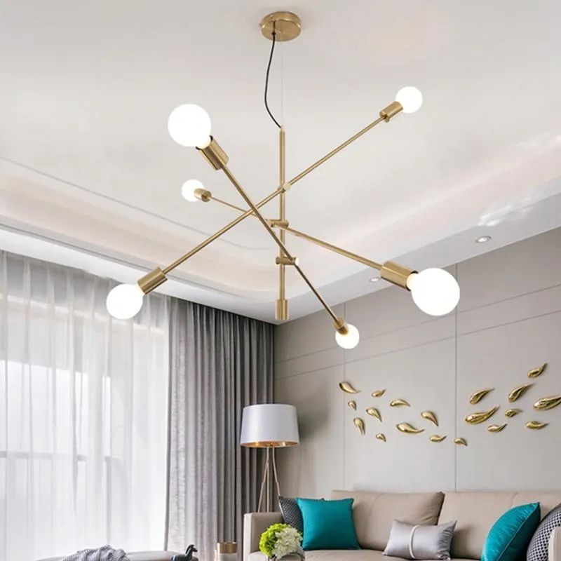 Nordic Long Pole Art Decoration Hanging Lamp Rod CEILING Lights