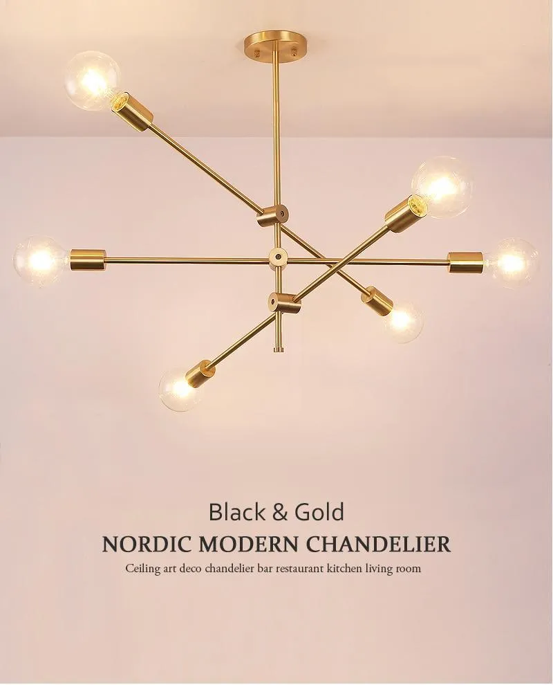 Nordic Long Pole Art Decoration Hanging Lamp Rod CEILING Lights