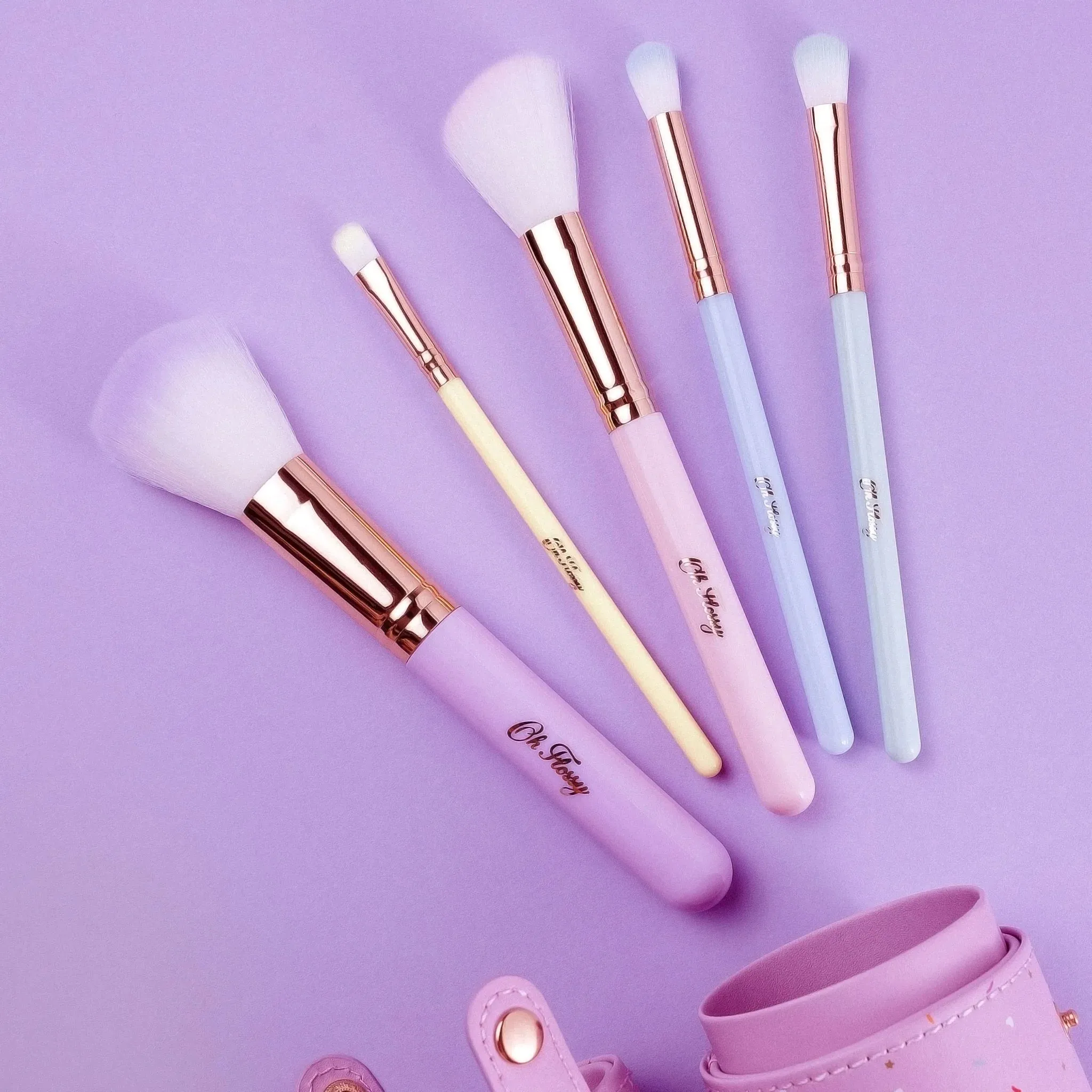 OH FLOSSY RAINBOW 5 PC MAKEUP BRUSH SET