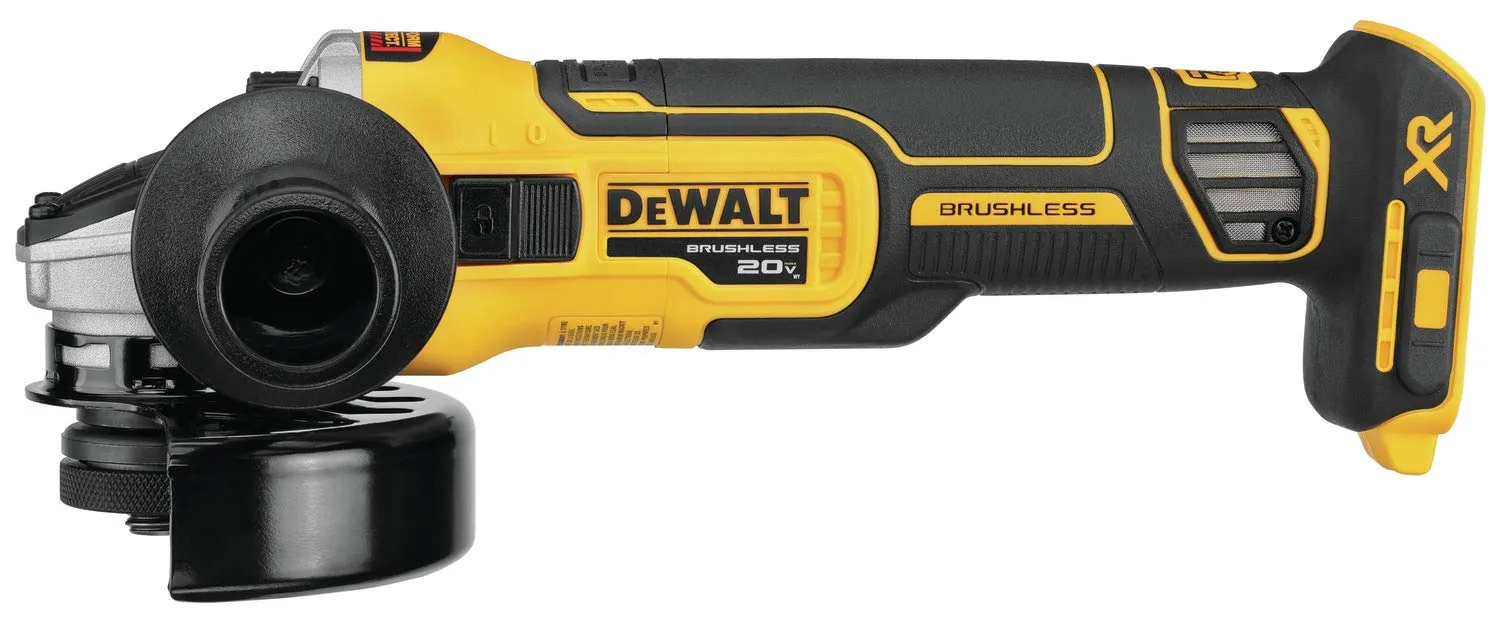 Open Box -  DEWALT 20-Volt MAX Cordless Brushless 4-1/2 in. Small Angle Grinder (Tool-Only) with Slide Switch