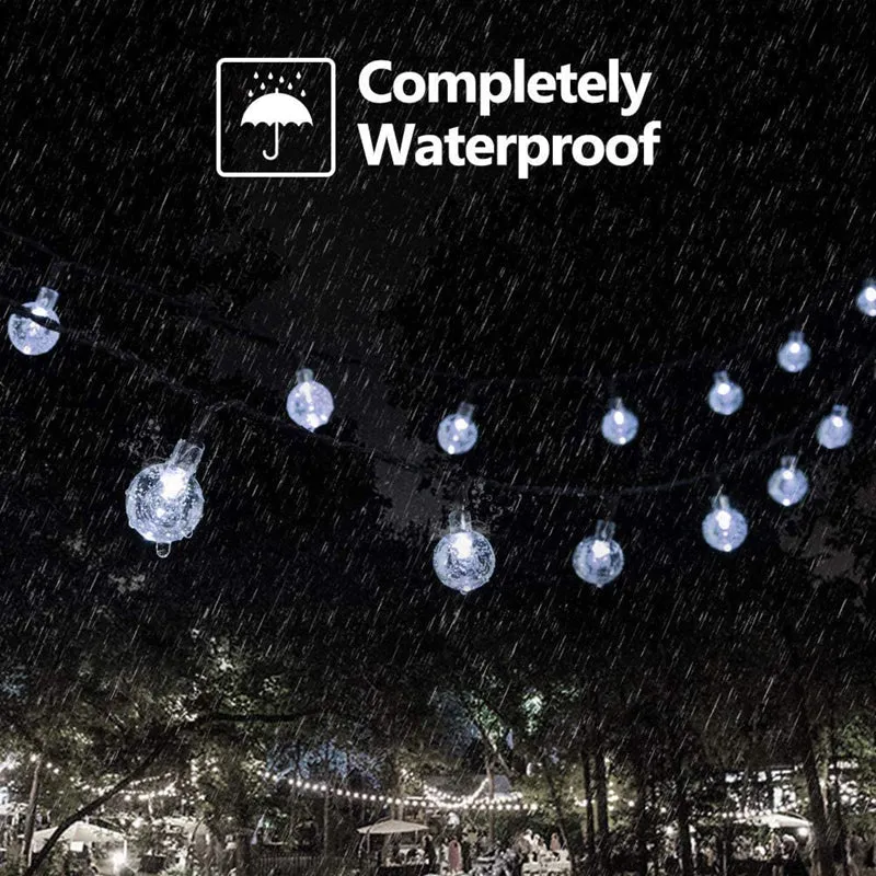 Outdoor Waterproof LED 8 Modes Solar Bulbs String Lights