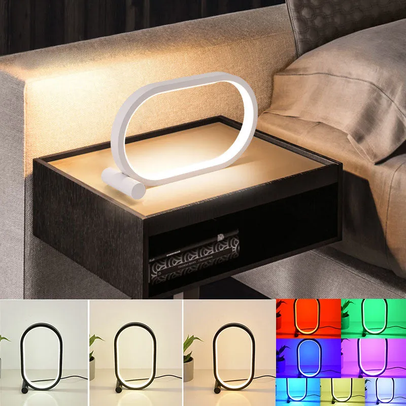 Oval Acrylic Desk Table Led Lamp