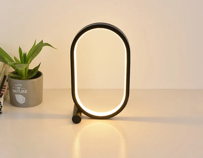 Oval Acrylic Desk Table Led Lamp