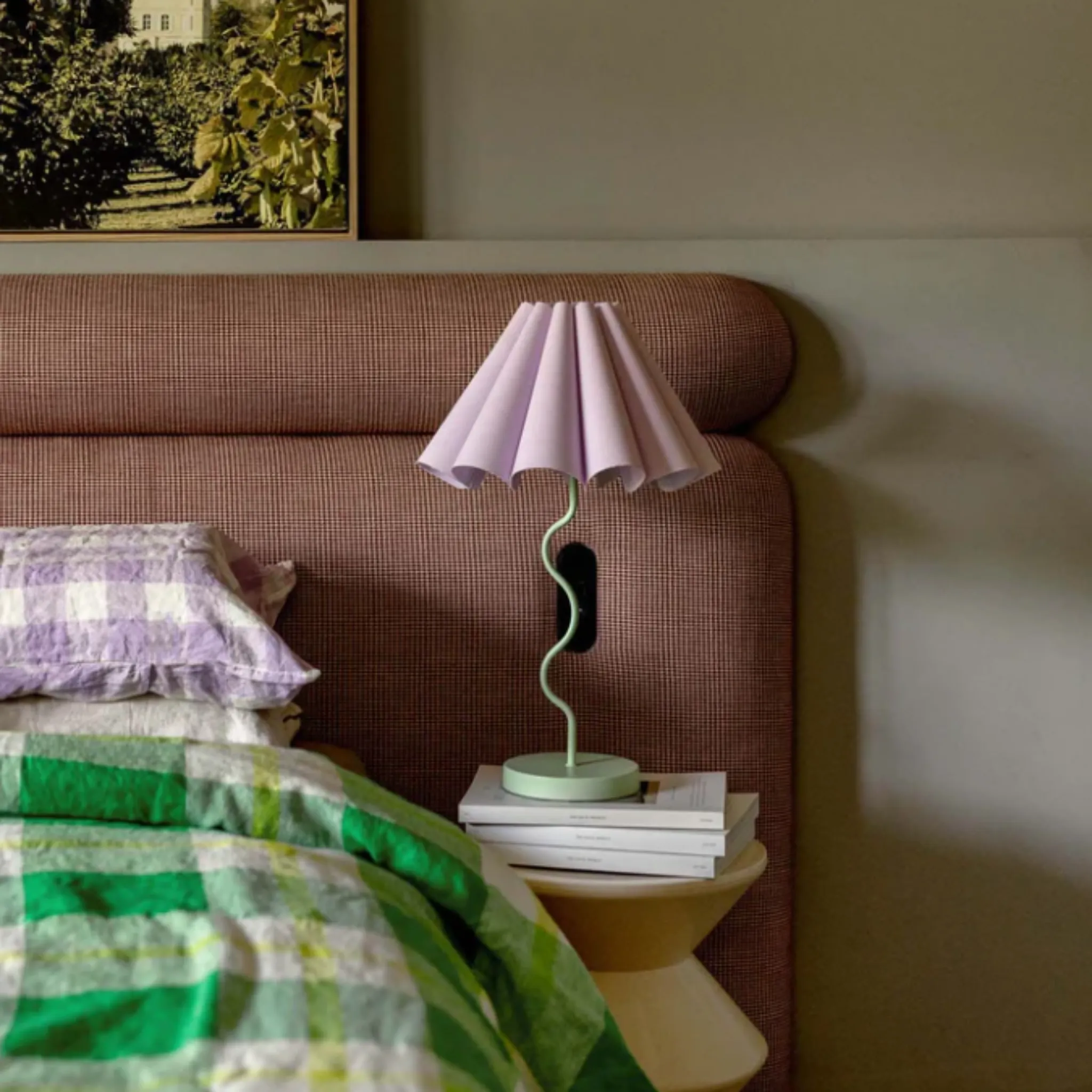 Paola & Joy - Cora Table Lamp Lilac / Pastel Green