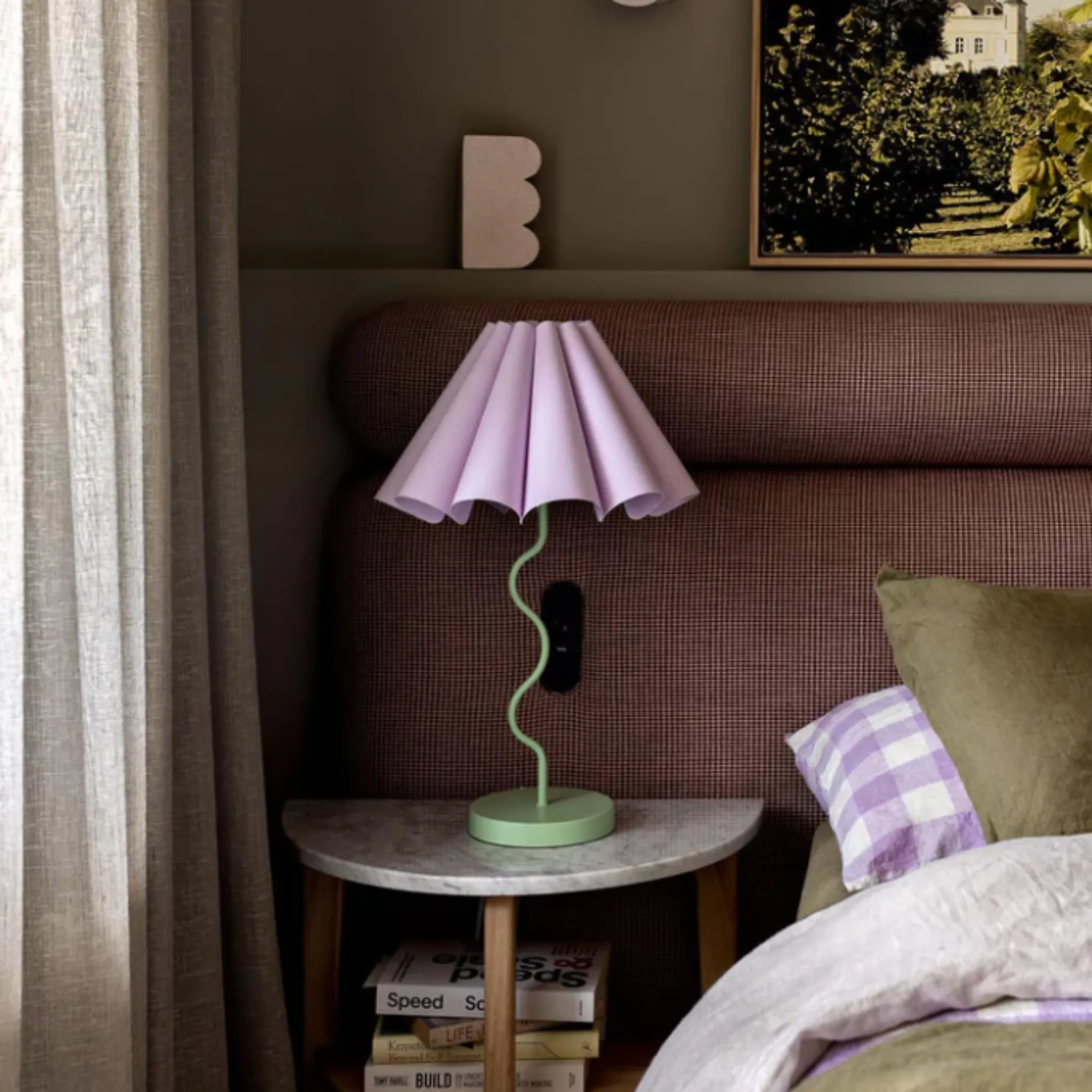 Paola & Joy - Cora Table Lamp Lilac / Pastel Green