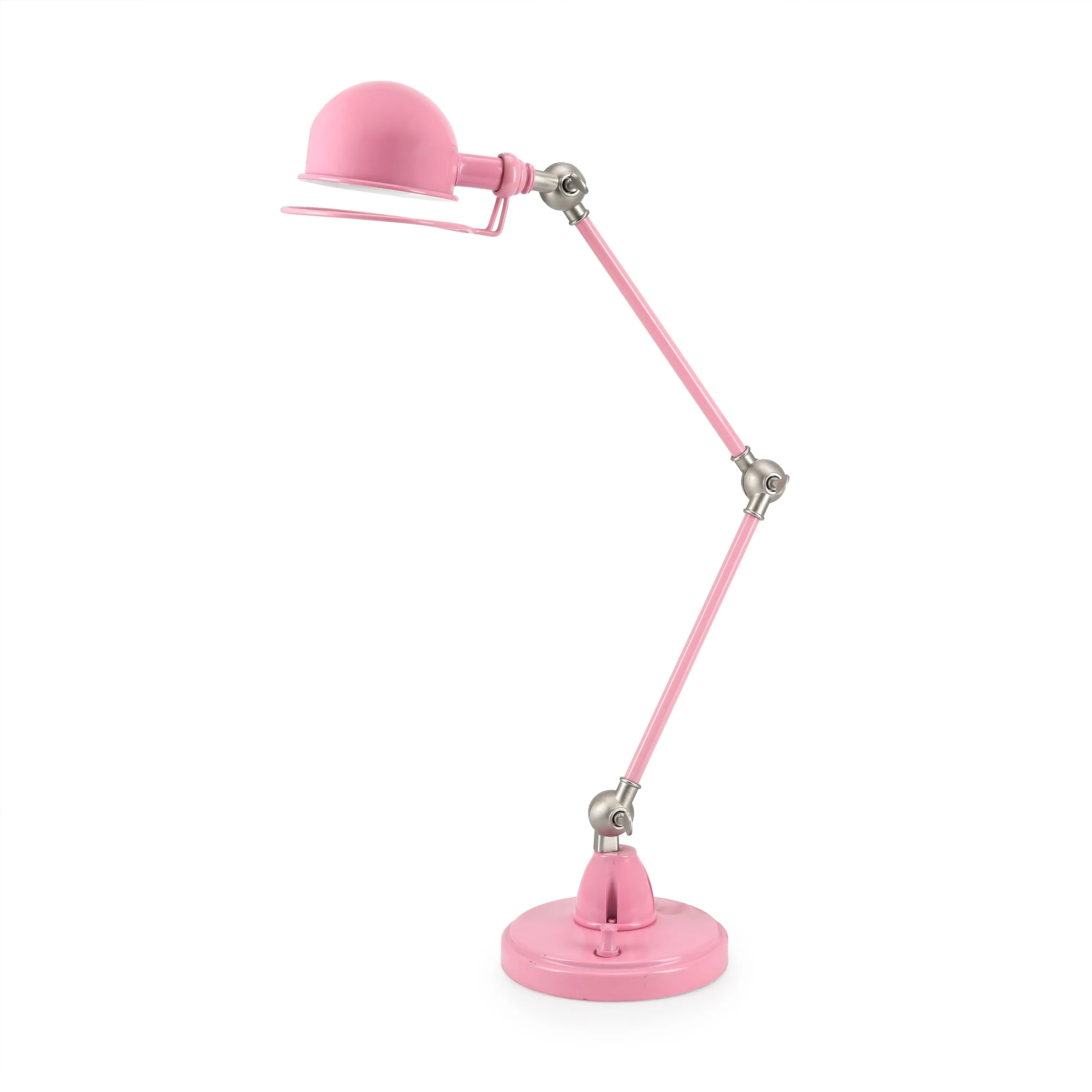 Pink Adjustable Swing Arm Desk Lamp