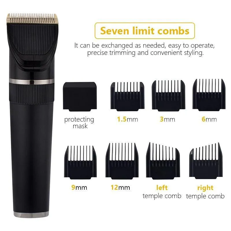 Professional Hair Clipper For Men Rechargeable Electric Razor Hair