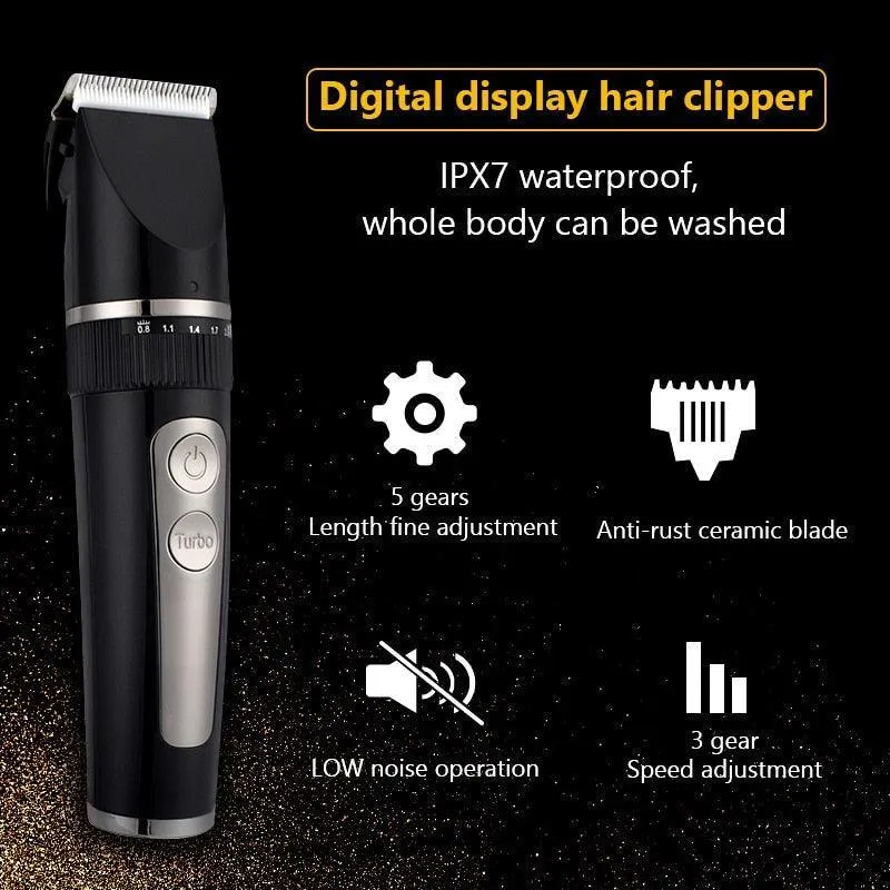 Professional Hair Clipper For Men Rechargeable Electric Razor Hair