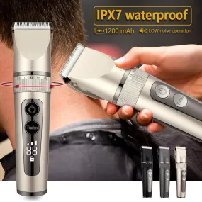 Professional Hair Clipper For Men Rechargeable Electric Razor Hair