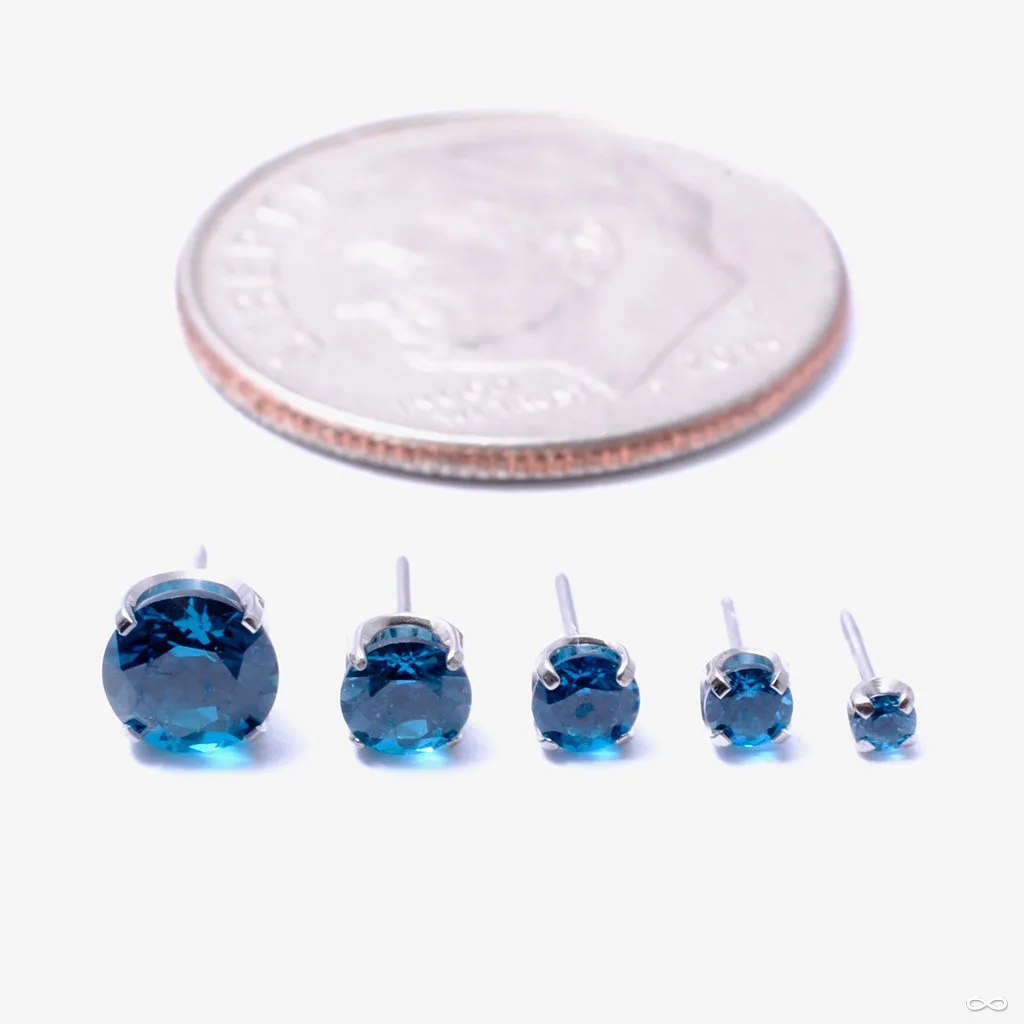 Prong-set Gemstone Press-fit End in Titanium from NeoMetal