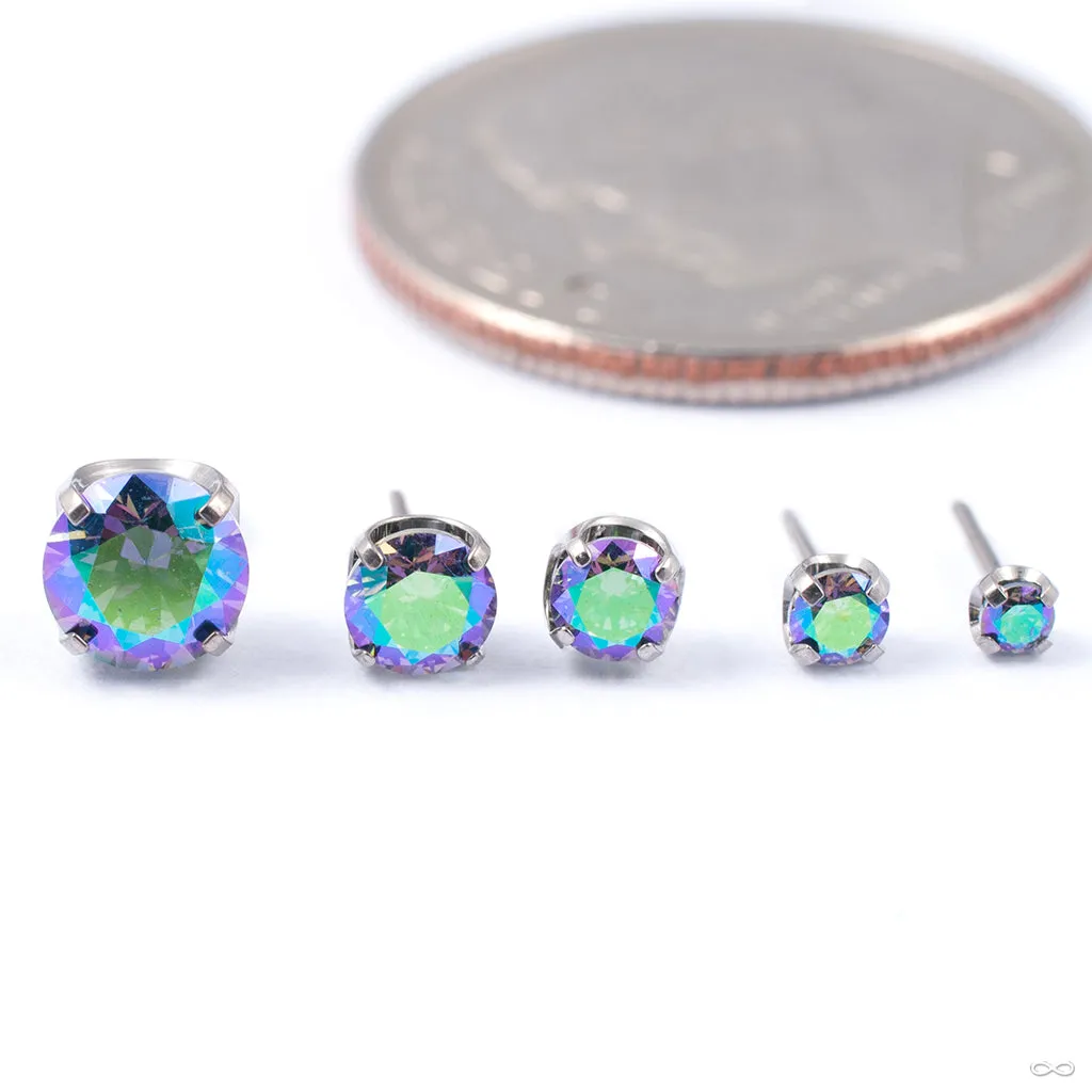 Prong-set Gemstone Press-fit End in Titanium from NeoMetal