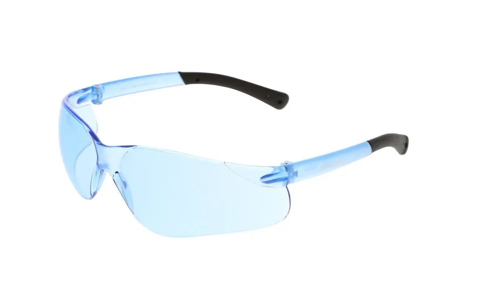 Protective Glasses - MCR Safety BearKat® BK1 Series Light Blue Lens Soft Non-Slip Temple BK113