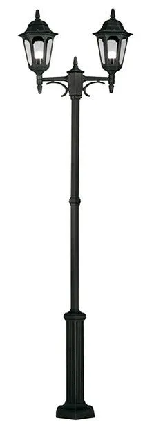 Regent Black Outdoor Twin Lamp Post - ID 5740