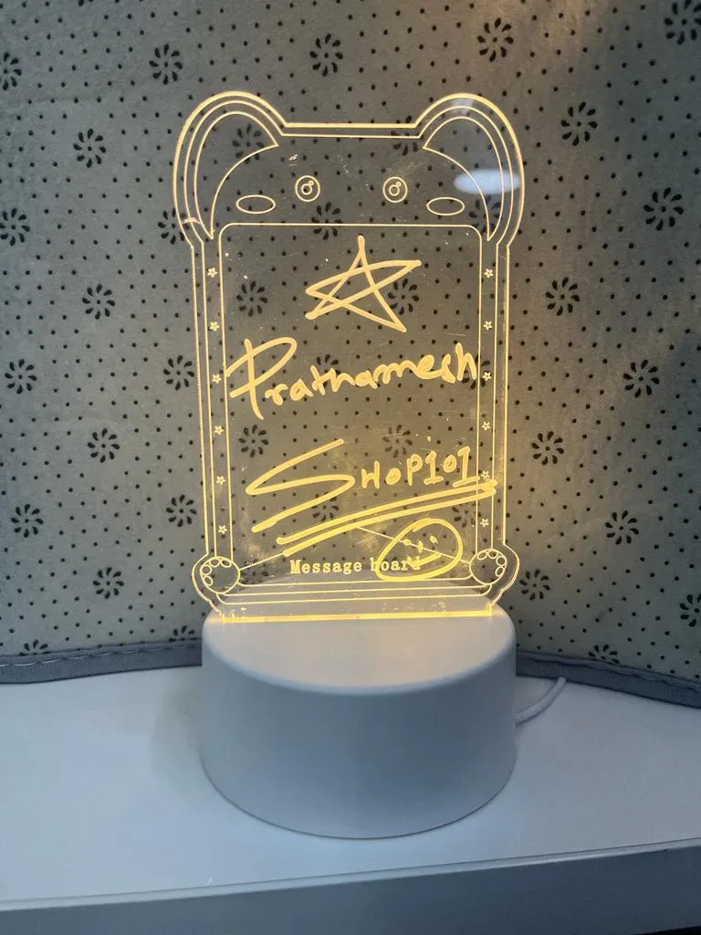 Rewritable Light-Up Message Box Display for Notes and Ideas