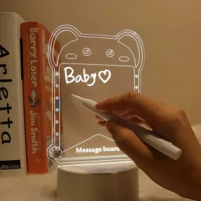 Rewritable Light-Up Message Box Display for Notes and Ideas