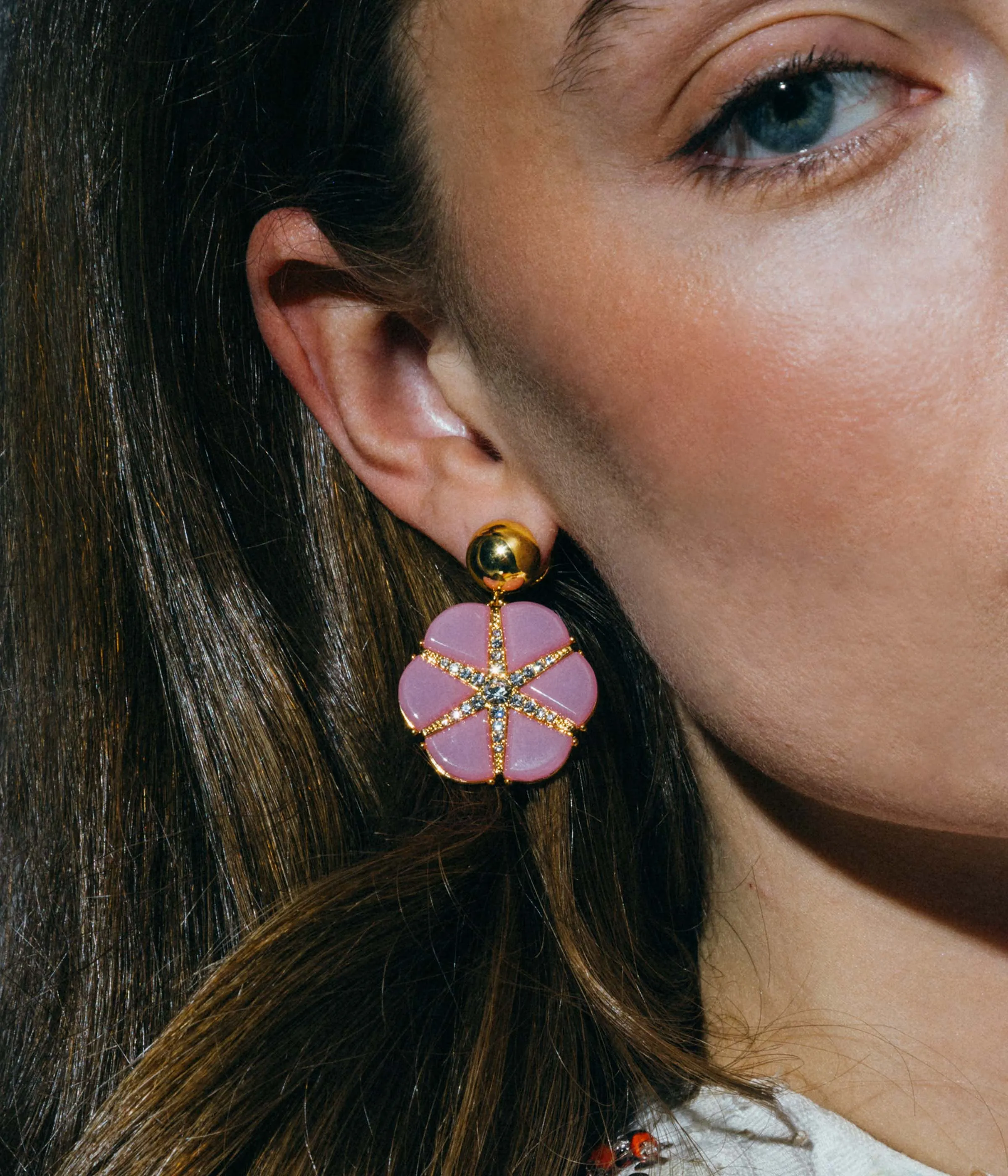 Rosemary Statement Earring in Pink