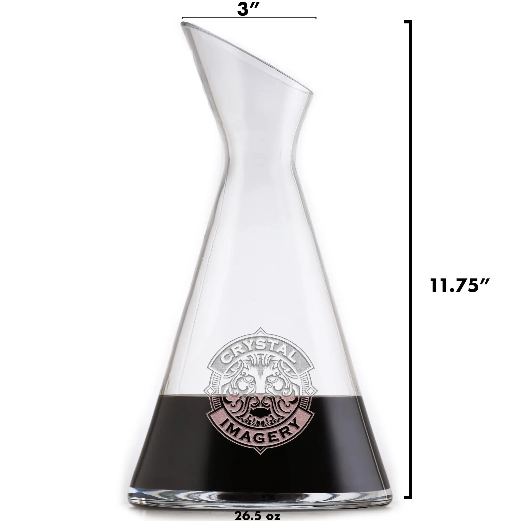 Seashell Engraved Crystal Wine Decanter Gift Set