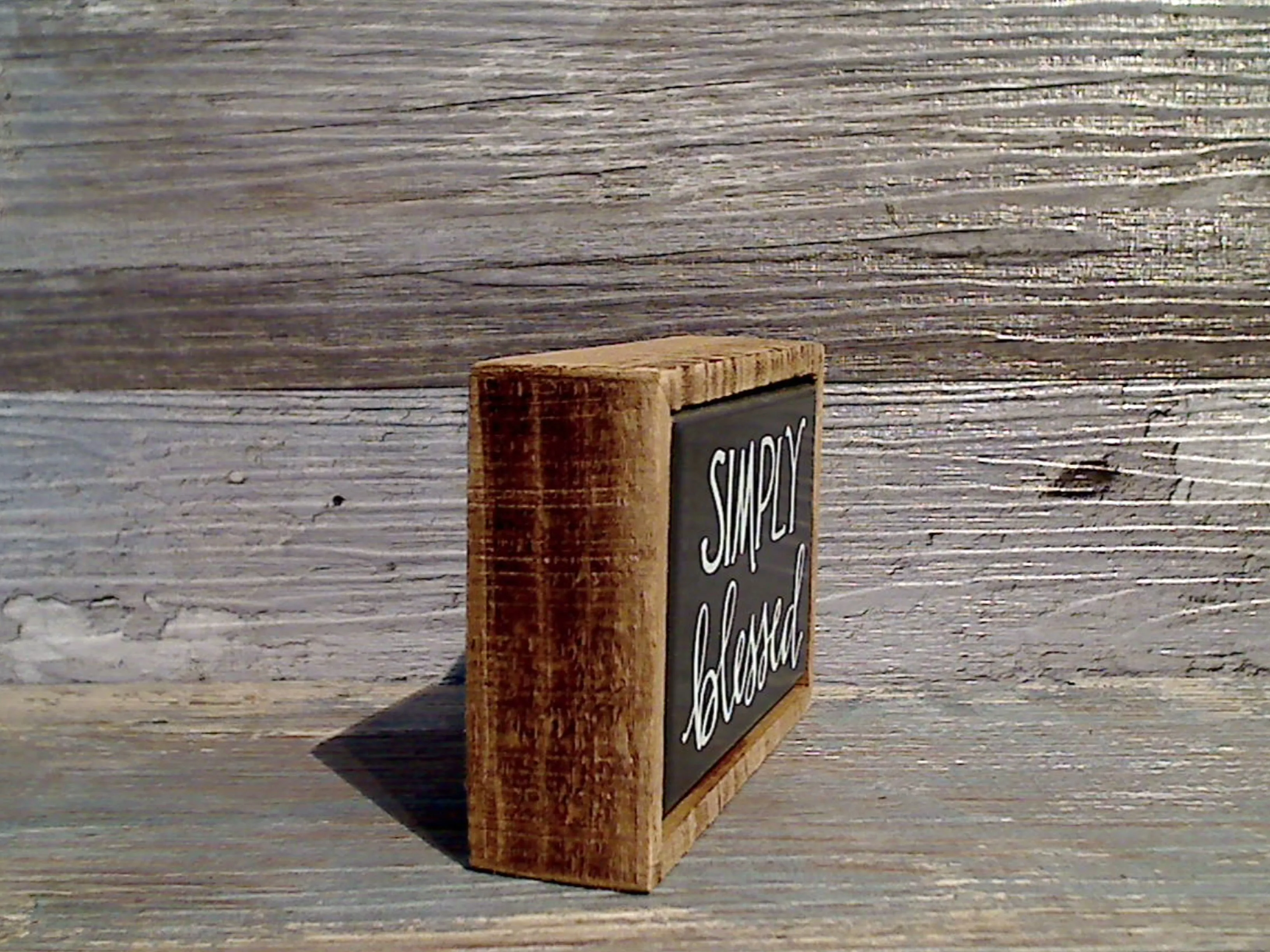 Simply Blessed 2.5" x 3.25" Mini Box Sign