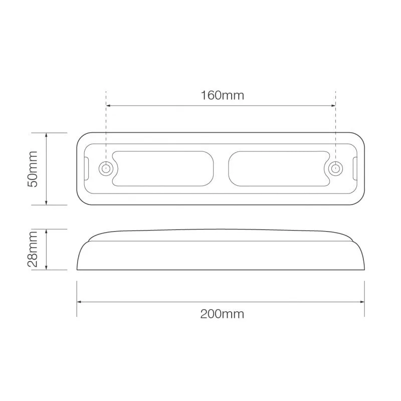 Slimline Combination Stop, Tail, Indicator & Reverse Light