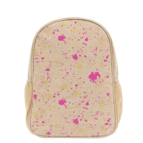 SoYoung Fuchsia and Gold Splatter Toddler Backpack