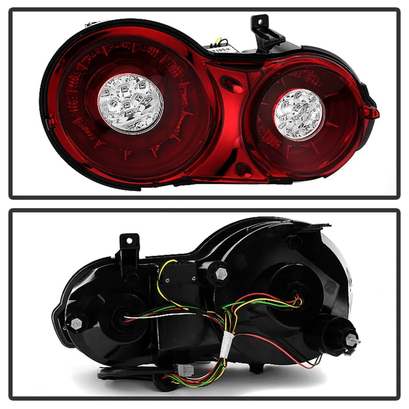 Spyder 09-15 Nissan GTR LED Tail Lights Red Clear ALT-YD-NGTR09-LED-RC