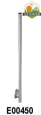 Stainless Steel 1-2/3" Newel Post with Wall Mount (E00450)