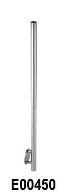 Stainless Steel 1-2/3" Newel Post with Wall Mount (E00450)