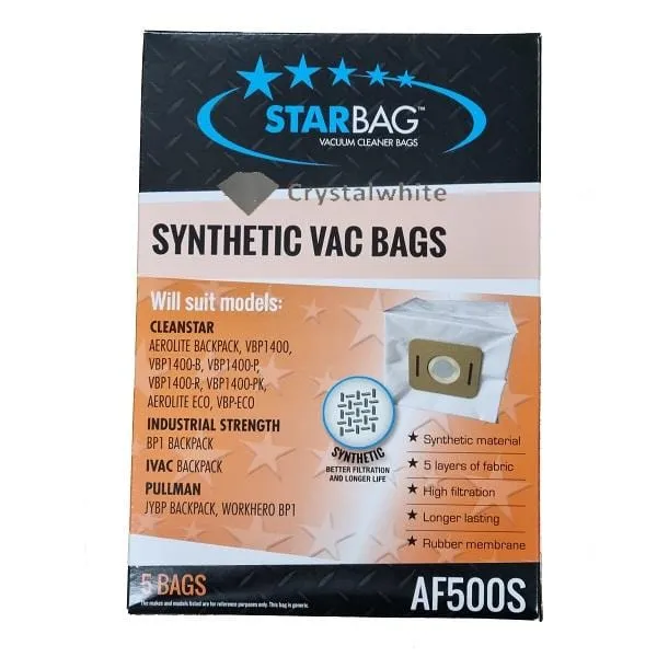 Starbag AF500S Synthetic Vacuum Cleaner Bags