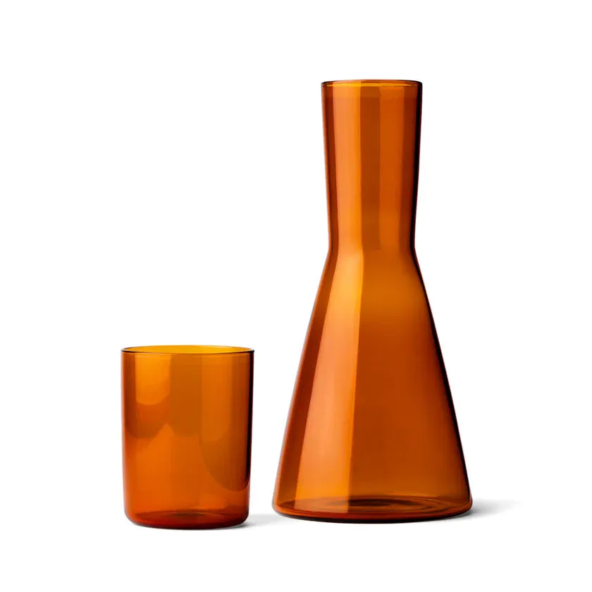 Studio Milligram - Glass Carafe & Cup Set - 725ml - Amber