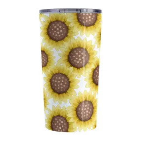 Sunflower Pattern Tumbler Cup