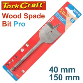 Tork Craft Spade Bit Pro Series 40Mm X 150Mm