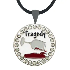 Tragedy Golf Ball Marker Necklace