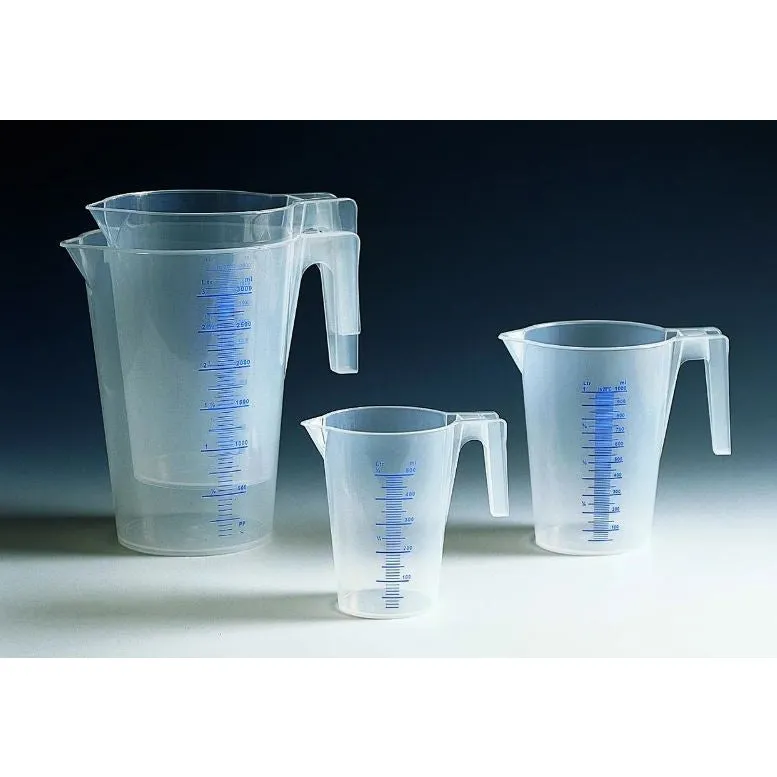 TRANSPARENT GRADUATED CARAFE 1LT.