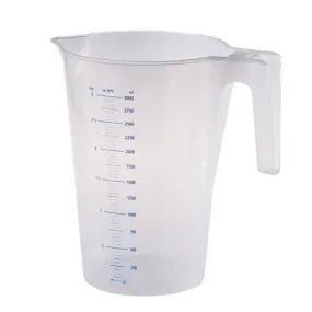 TRANSPARENT GRADUATED CARAFE 1LT.