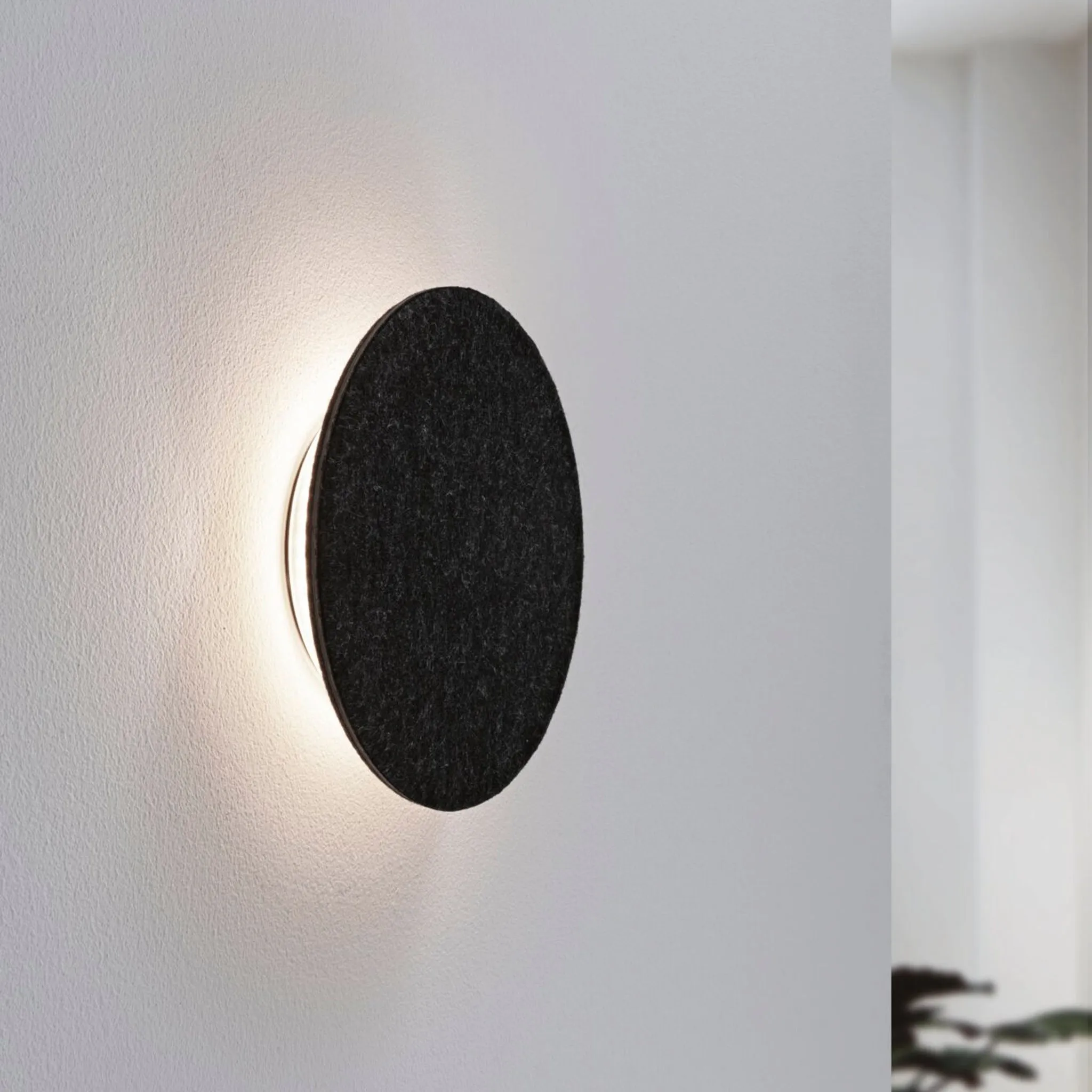 Tulga 15W LED Oval Wall Light with 3-Step Dim in Anthracite