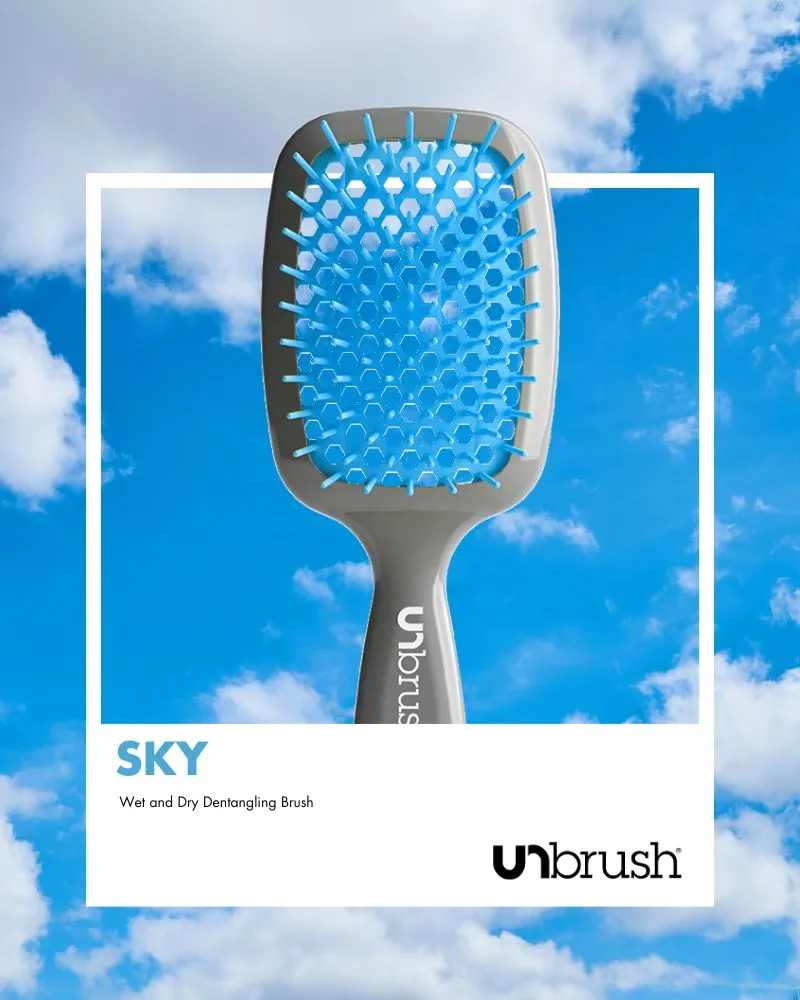 UNBRUSH DETANGLING HAIR BRUSH - SKY