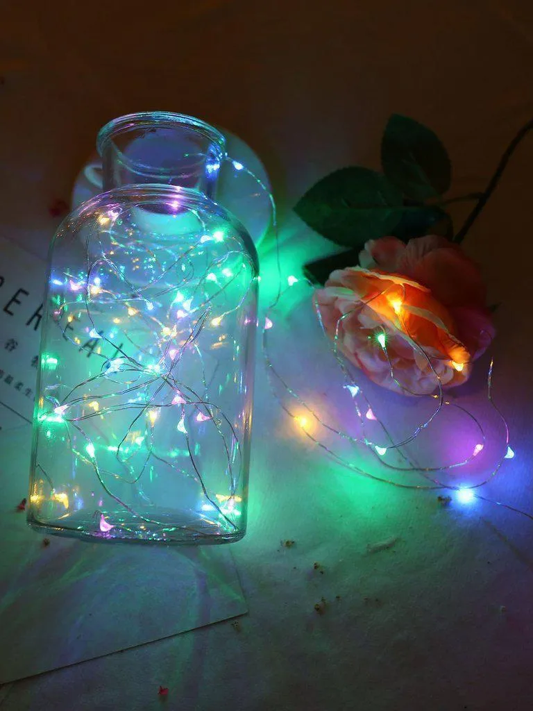 USB Charger Copper String Light With 50pcs LED