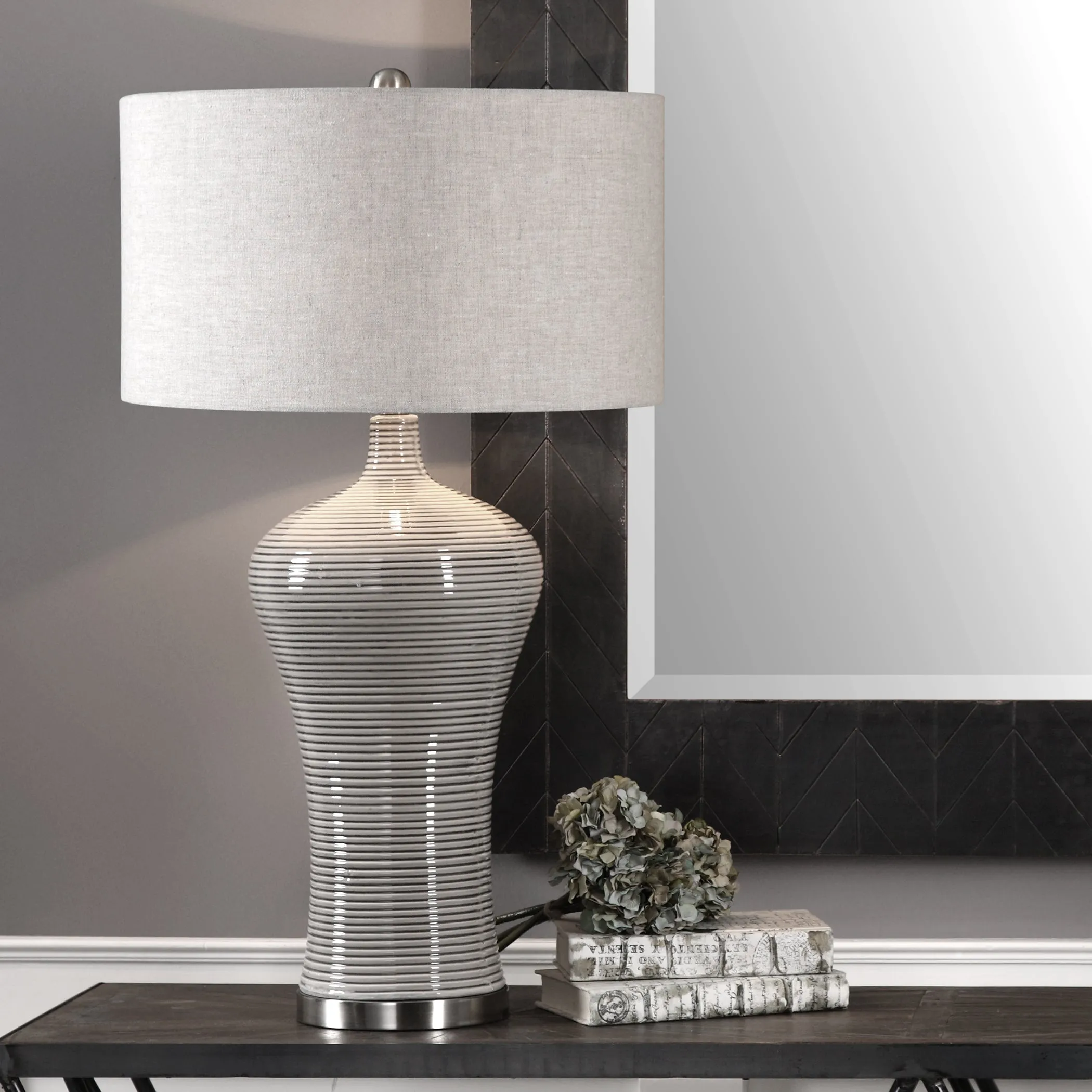 Uttermost Dubrava Light Gray Table Lamp