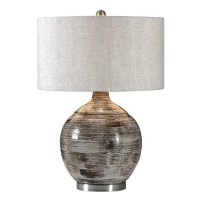 Uttermost Tamula Distressed Ivory Table Lamp