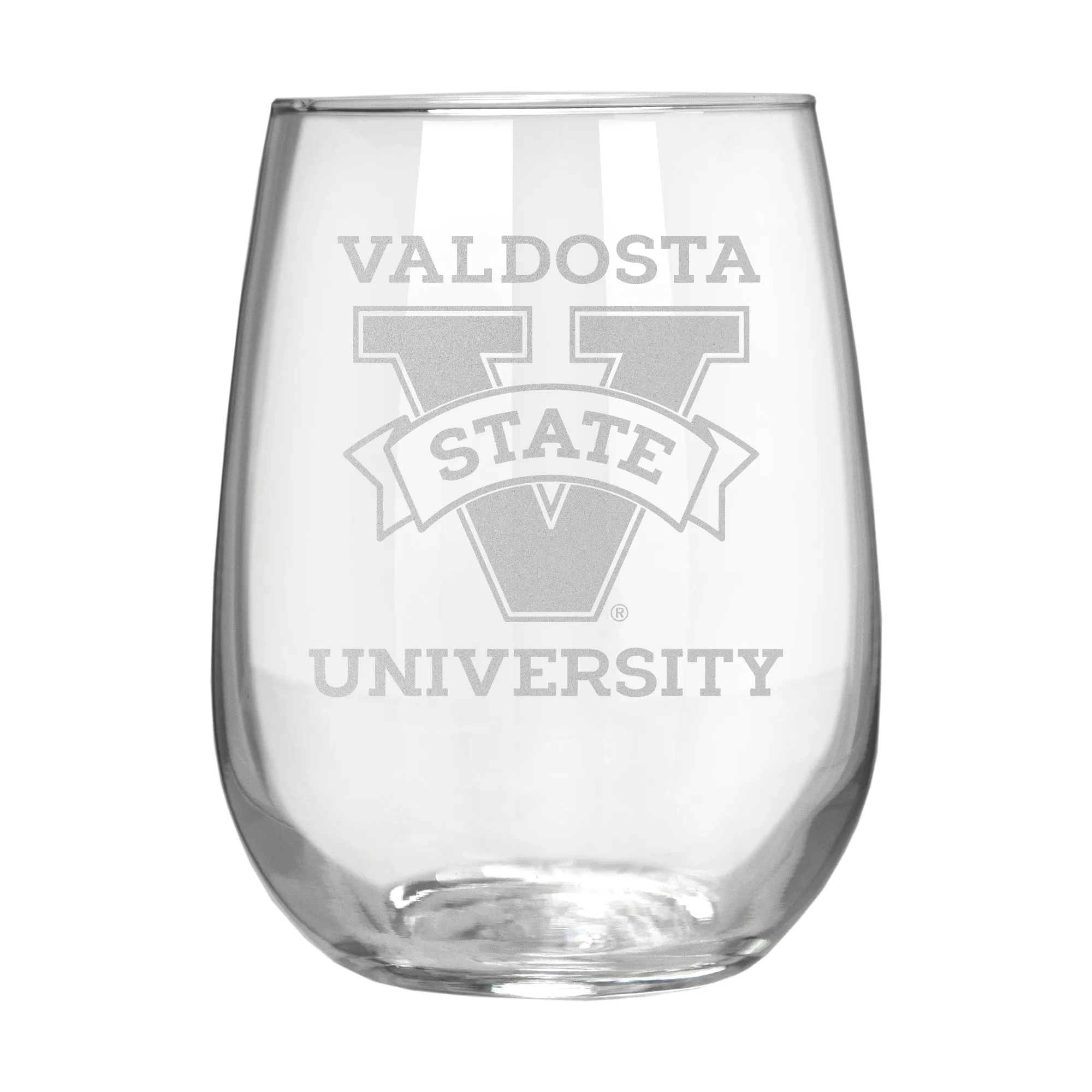 Valdosta State Blazers 17 oz. Stemless Wine Glass