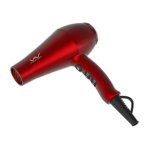 VAV Professional Ionic Hair Dryer, 1875W Far Infrared Blow Dryer, Lightweight Salon Hair Dryers, 2 Speed 3 Heating Settings with Diffuser & Concentrator & Comb Gift for Girls & Women